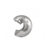Benodigdheden van Stainless steel Roestvrij staal (RVS) knijpkraal verbergers 3mm Silver