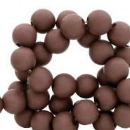 4 mm kralen van acryl Sepia brown