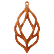 Hangers van resin Topaz brown