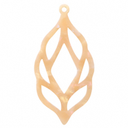 Hangers van resin Peach blush opal