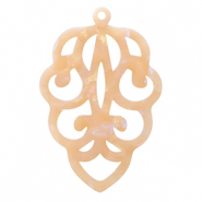 Hangers van resin Peach blush opal