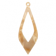 Hangers van resin Sand brown