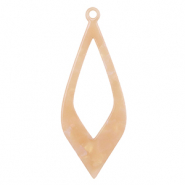 Hangers van resin Peach blush opal