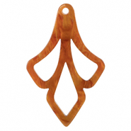 Hangers van resin Topaz brown
