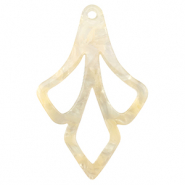 Hangers van resin Sand beige transparent