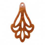 Hangers van resin Topaz brown