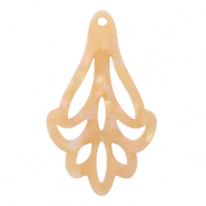 Hangers van resin Peach blush opal