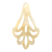 Hangers van resin Sand beige transparent
