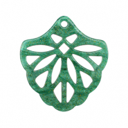 Hangers van resin Multicolor green