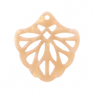 Hangers van resin Peach blush opal