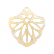 Hangers van resin Sand beige transparent