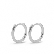 Metaal onderdelen DQ oorbellen creolen 16mm Zilver (nikkelvrij)