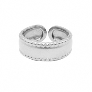 Ringen van Stainless steel Roestvrij staal (RVS) Zilver
