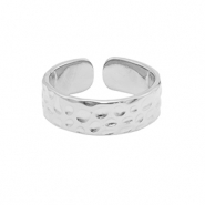 Ringen van Stainless steel Roestvrij staal (RVS) Zilver
