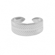Ringen van Stainless steel Roestvrij staal (RVS) Zilver