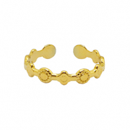 Ringen van Stainless steel Roestvrij staal (RVS) Goud
