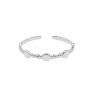 Ringen van Stainless steel Roestvrij staal (RVS) Zilver