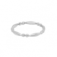 Ringen van Stainless steel Roestvrij staal (RVS) Zilver