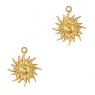 Bedels van Stainless steel Roestvrij staal (RVS) sun Goud