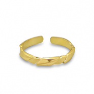 Ringen van Stainless steel Roestvrij staal (RVS) Gold