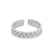 Ringen van Stainless steel Roestvrij staal (RVS) Silver
