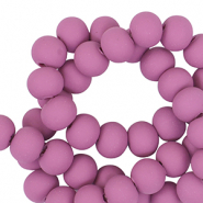 Polymeer kraal 6mm Light magenta purple
