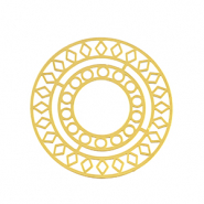 Bedels van Stainless steel Roestvrij staal (RVS) bohemian 30mm Gold