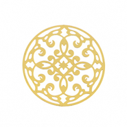 Bedels van Stainless steel Roestvrij staal (RVS) bohemian 28mm Gold