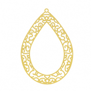 Bedels van Stainless steel Roestvrij staal (RVS) bohemian drop Gold