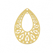 Bedels van Stainless steel Roestvrij staal (RVS) bohemian drop Gold