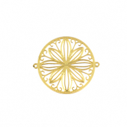 Bedels van Stainless steel Roestvrij staal (RVS) bohemian tussenstuk 20mm Gold