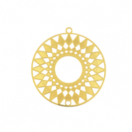 Bedels van Stainless steel Roestvrij staal (RVS) bohemian 25mm Gold