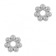 Kralen van Stainless steel Roestvrij staal (RVS) spacer Bali ring 6mm Silver