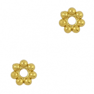 Kralen van Stainless steel Roestvrij staal (RVS) spacer Bali ring 5mm Gold