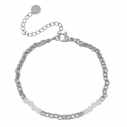 Armbanden van Stainless steel Roestvrij staal (RVS) Silver-white