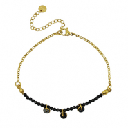 Armbanden van Stainless steel Roestvrij staal (RVS) Gold-black