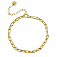 Armbanden van Stainless steel Roestvrij staal (RVS) Gold