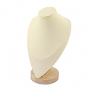 Sieraden display buste voor kettingen Natural-beige