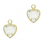 Hanger van Crystal Glass heart Crystal-gold