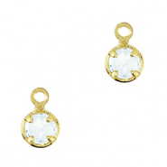 Hanger van Crystal Glass Light sky blue-gold