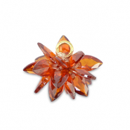 Zirkonia bedels flower Rusty orange