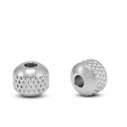Kralen van Stainless steel Roestvrij staal (RVS) 6mm Silver