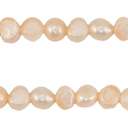 BQ Zoetwater parels round 7-9mm Peach rose
