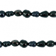 Zoetwater parels rice 5-6x4-5mm Dark blue