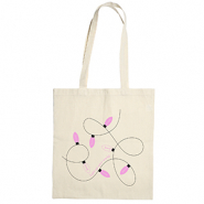 Canvas tas "Light up your world" Ecru beige