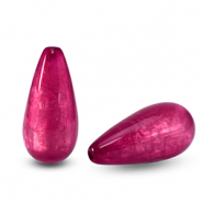 Polaris Elements Perlen tropfenform Polmo Gerbera pink