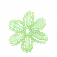 Hangers van facet flower Green