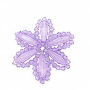 Hangers van facet flower Purple
