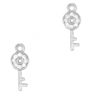 TQ metaal brass bedels key Silver