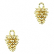 TQ metaal brass bedels pinecone Gold